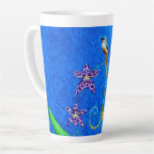 Happy Hawaiian Orchid Bird Milchtasse (Linke Ecke)