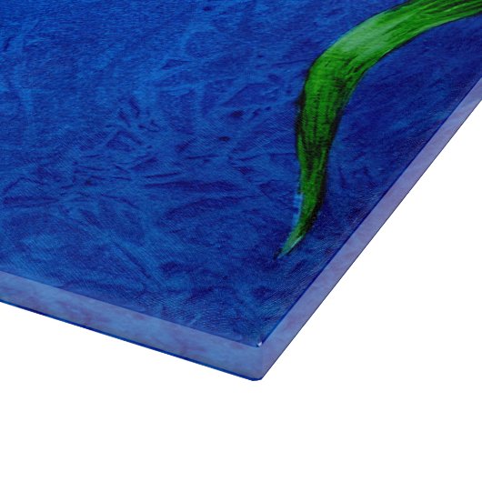 Happy Hawaiian Orchid Bird Schneidebrett (Ecke)