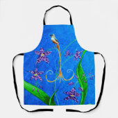 Happy Hawaiian Orchid Bird Schürze (Vorderseite)