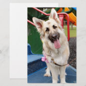 Happy Head Tilt Briefpapier (Vorne/Hinten)