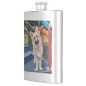 Happy Head Tilt Flachmann (Links)