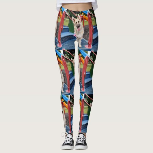 Happy Head Tilt Leggings (Vorderseite)