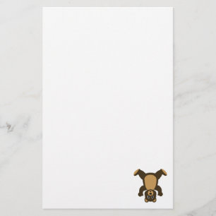 Happy Headstand Brown Bär Briefpapier