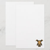 Happy Headstand Brown Bär Briefpapier (Vorne/Hinten)