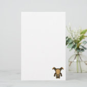 Happy Headstand Brown Bär Briefpapier (Stehend Vorderseite)