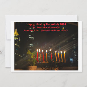 Happy, Healthy Hanukkah Card Feiertagskarte