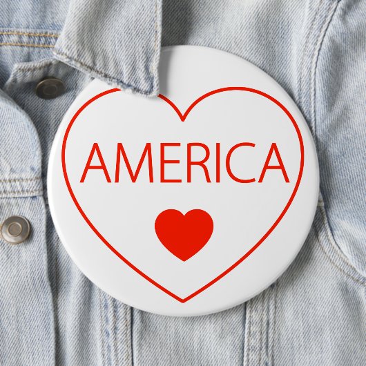 Happy Heart America Button (Beispiel)