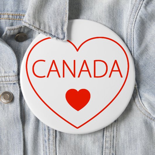 Happy Heart Canada Button (Beispiel)
