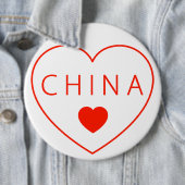 Happy Heart China Button (Beispiel)