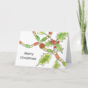 Happy Heart Christmas Card Feiertagskarte