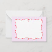 Happy Heart Day II Valentines Mitteilungskarte (Rückseite)