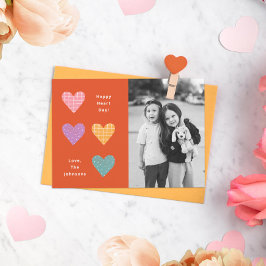 Happy Heart Day Pastel Hearts Familie Valentine Einladung