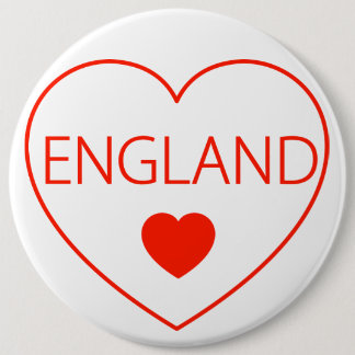 Happy Heart England Button