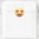 Happy Heart Eyes Emoji Face Sticker (Tasche)