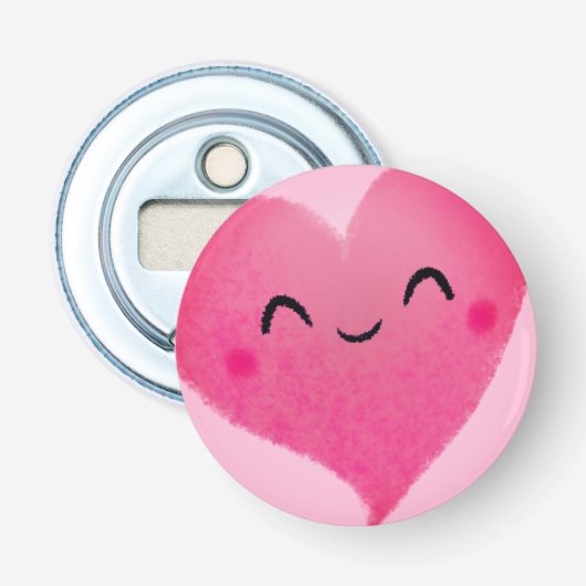 Happy Heart Flaschenöffner (Vorderseite)