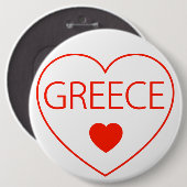 Happy Heart Griechenland Button (Vorne & Hinten)