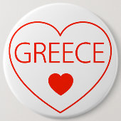 Happy Heart Griechenland Button (Vorderseite)