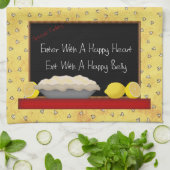 Happy Heart Happy Belly Kitchen Handtuch (Gefaltet)