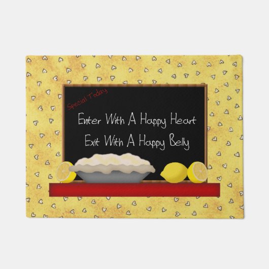 Happy Heart Happy Bly Fußmatte (Vorderseite)