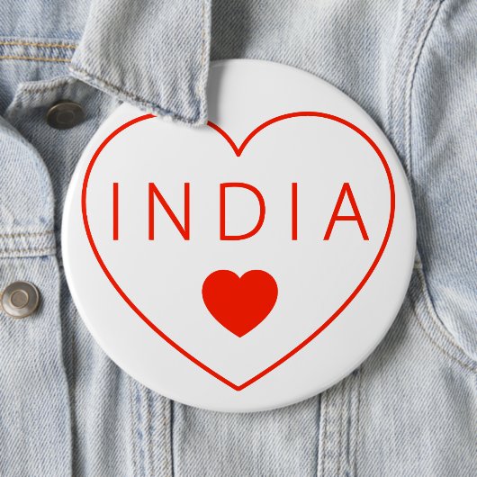 Happy Heart India Button (Beispiel)