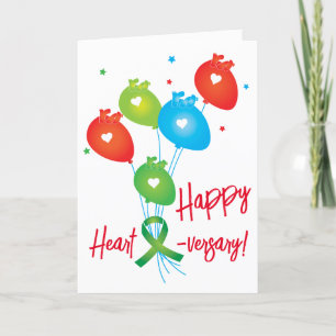 Happy Heart-Jubiläum individuelle Karte