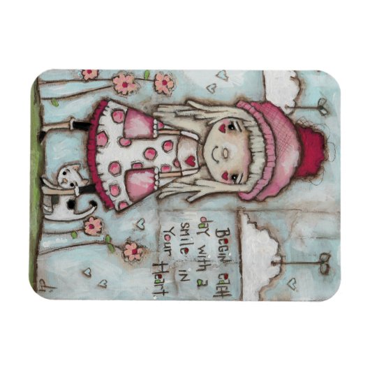 Happy Heart - Magnet 3x4" (Horizontal)