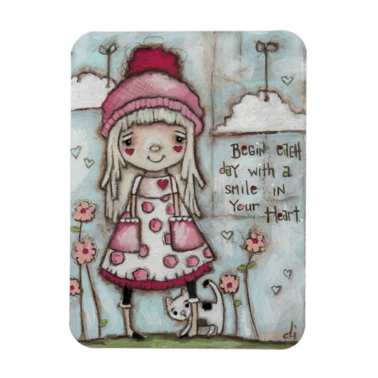 Happy Heart - Magnet 3x4" (Vertikal)