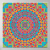 Happy Heart Mandala 1 Poster (Vorne)