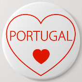 Happy Heart Portugal Button (Vorderseite)