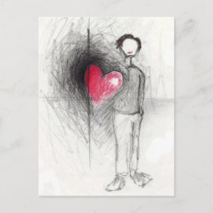 Happy Heart Postcard Postkarte