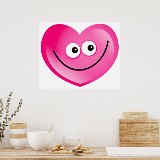 Happy Heart Poster (Küche)
