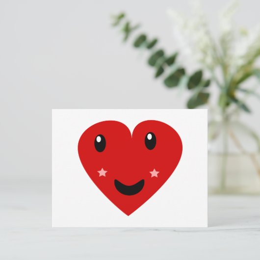 Happy Heart Postkarte (Stehend Vorderseite)