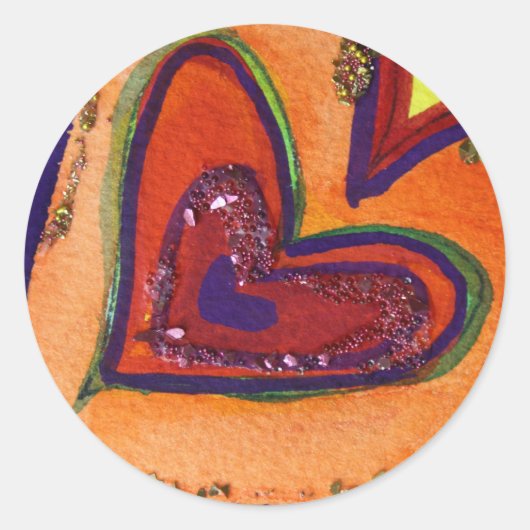 Happy Heart Sticker (Vorderseite)