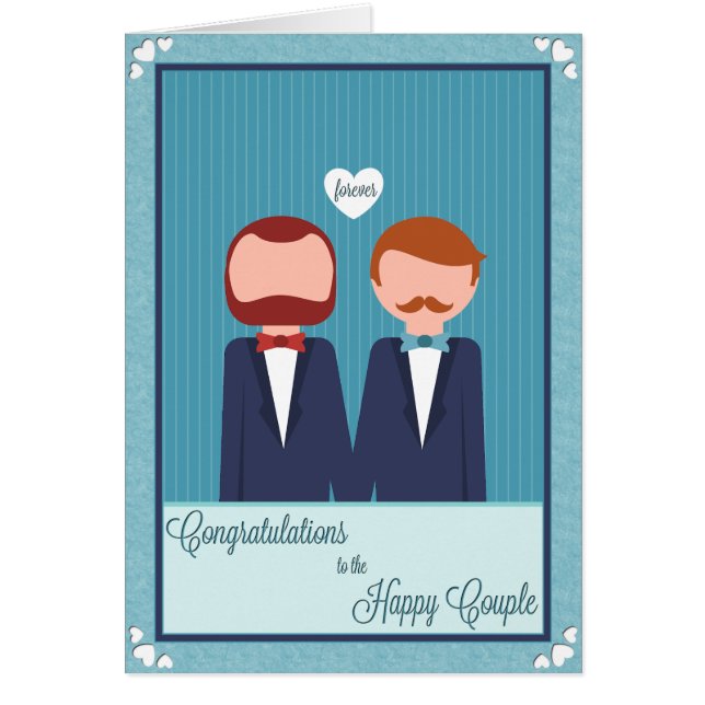 Happy Heart Striped Grooms (Vorne)