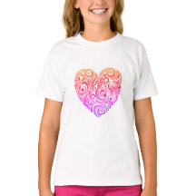 Happy Heart T - Shirt für Mädchen