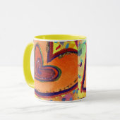 Happy Heart Tasse (Vorderseite Links)