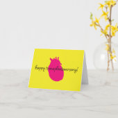 Happy Heart Transplantaversary Script Notecard Karte (Gelbe Blume)
