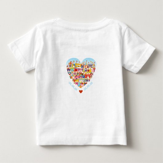 Happy Heart Village Baby T-shirt (Rückseite)