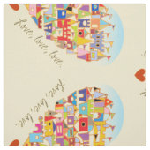 Happy Heart Village Stoff (Muster)