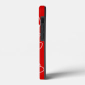 Happy Hearts 3 - Red - Niedlich Girly Case - (Rückseite / Links)
