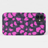 Happy Hearts Case-Mate iPhone Hülle (Rückseite (Horizontal))