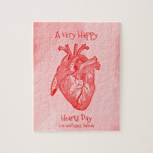 Happy Hearts Day Valentine Puzzle (Vertikal)