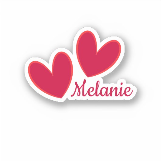 Happy Hearts Sticker (Vorderseite)