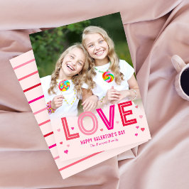 Happy Hearts Valentine's Day Foto Card Feiertagskarte