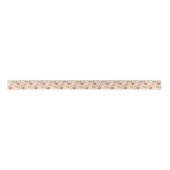 Happy Hearts - Whimsical Valentinstag Pattern Satinband (Vorderseite)