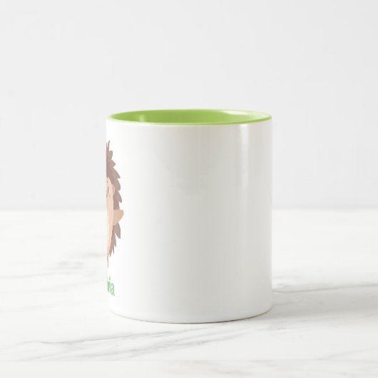 Happy Hedge Hog Personalisiert Work Tasse (Mittel)