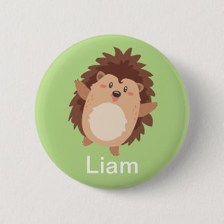Happy Hedgehog Doodle Button