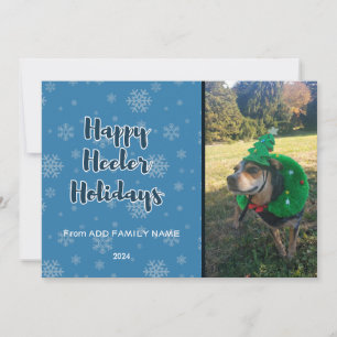 Happy Heeler Holidays 2 Bilder Blue Feiertagskarte