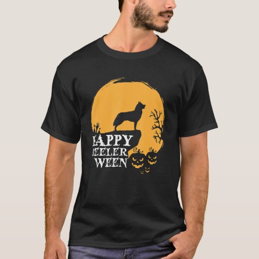 Happy Heelerween Blue Heeler Halloween Kostüm Hee T-Shirt (Vorderseite)