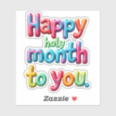 Happy heiligen Monat für Sie Aufkleber (Blatt)